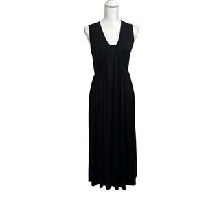 Rachel Pally black knit maxi dress, XS, minimalist, flowy, casual, effortless